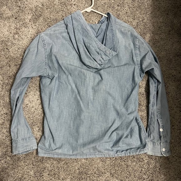 Polo by Ralph Lauren Denim Button Hoodie Blue “Tags Included” (M) - Picture 2 of 2